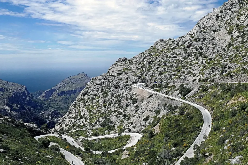 The mountain road above Sa Calobra in Mallorca, Balearic Islands, Spain